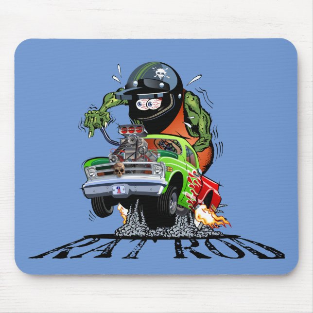 Hot rod mouse pad (Front)