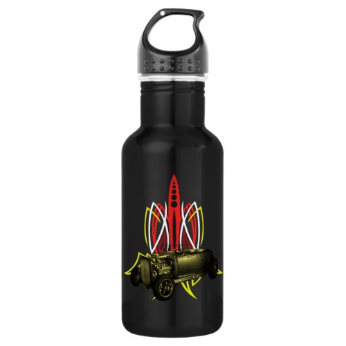 Hot Rod Pinstripe Stainless Steel Water Bottle