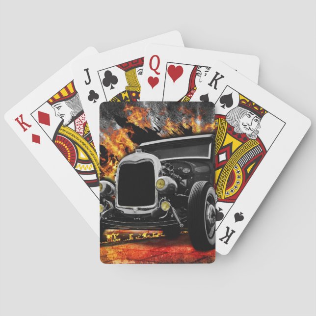 hot rod playing cards (Back)
