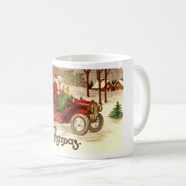 Hot Rod Santa Coffee Mug (Front Right)