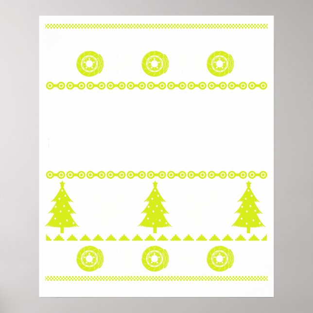 Hot Rod Ugly Christmas yellow Poster (Front)