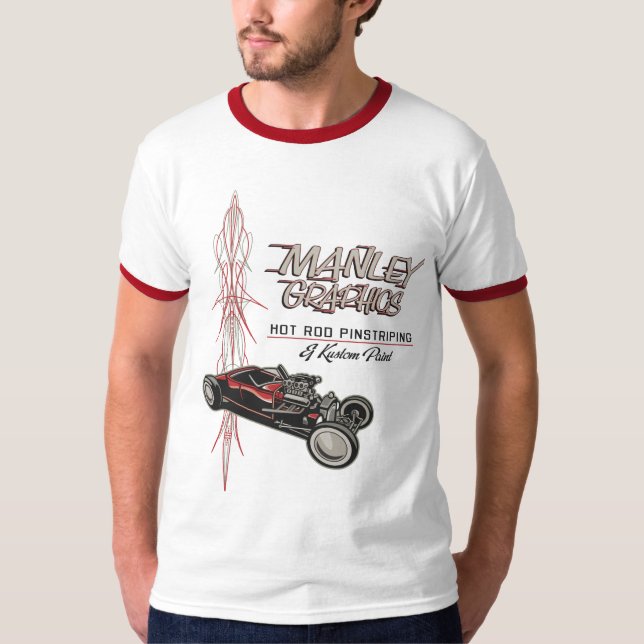 Hot Rod with Pinstriping T-Shirt (Front)