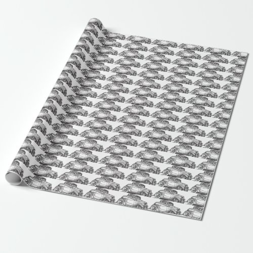 Hot Rod Wrapping Paper