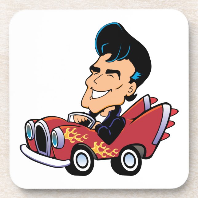 Hot Rodder Beverage Coaster (Front)
