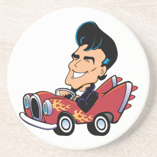 Hot Rodder Drink Coaster