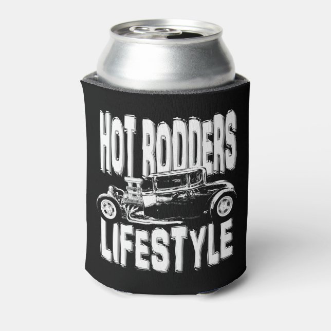 Hot Rodders Lifestyle Can Cooler (Can Back)