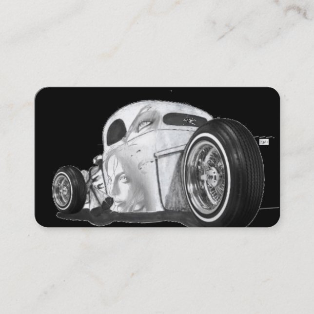 Hot Rods and Automobiles Business Card Ideas (Front)
