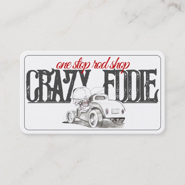 Hot Rods and Automobiles Business Card Ideas (Front)