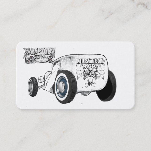 Hot Rods and Automobiles Business Card Ideas (Front)