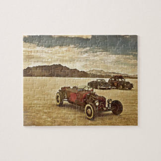 Hot Rods at Bonneville Jigsaw Puzzle