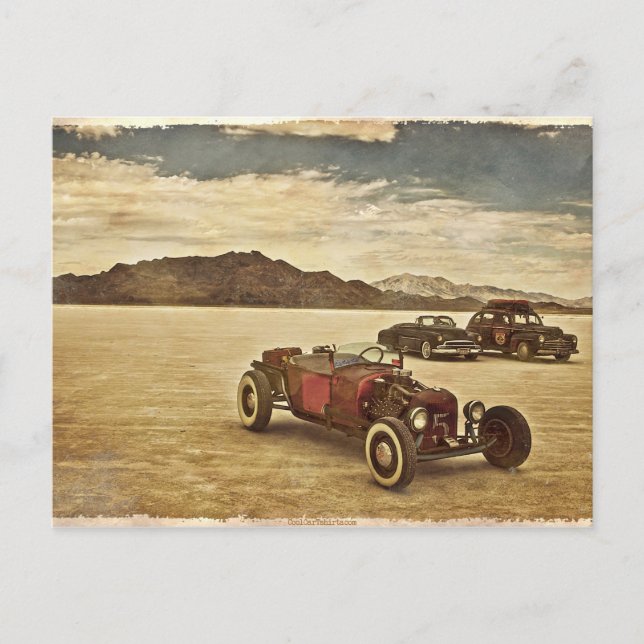 Hot Rods at Bonneville post card (Front)
