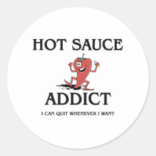 Hot Sauce Addict Classic Round Sticker