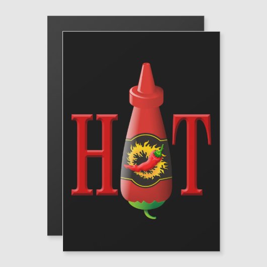 Hot Sauce Bottle (Front/Back)