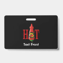 Hot Sauce Bottle Badge