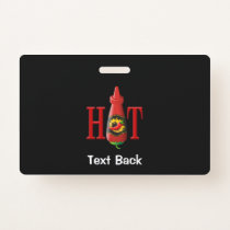 Hot Sauce Bottle Badge