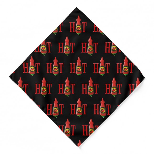 Hot Sauce Bottle Bandana (Front)