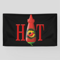 Hot Sauce Bottle Banner