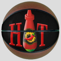 Hot sauce bottle basketball