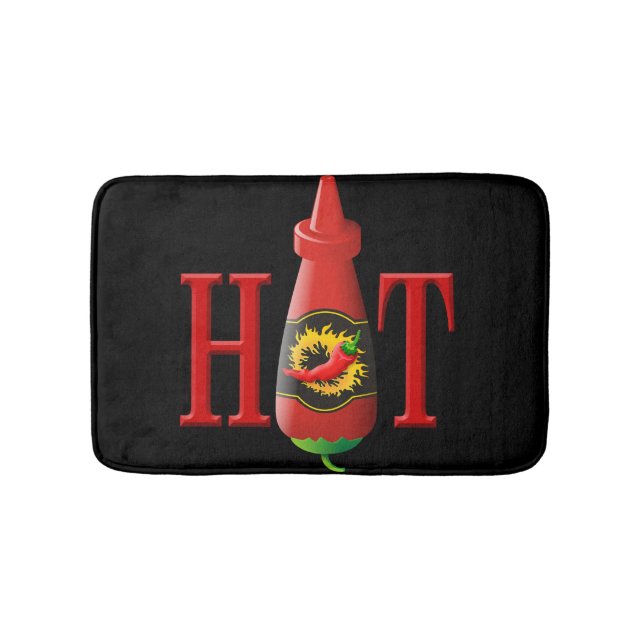 Hot sauce bottle bath mat (Front)