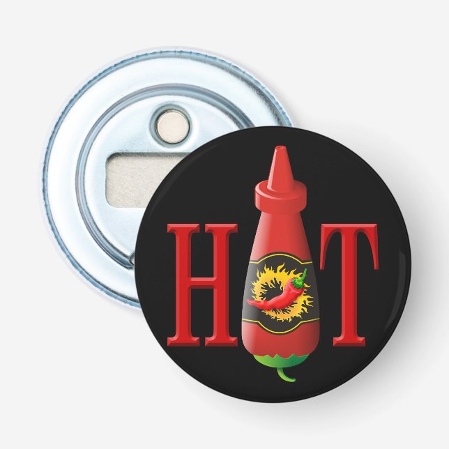 Hot Sauce Bottle Bottle Opener (Front)