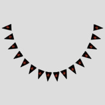 Hot sauce bottle bunting flags