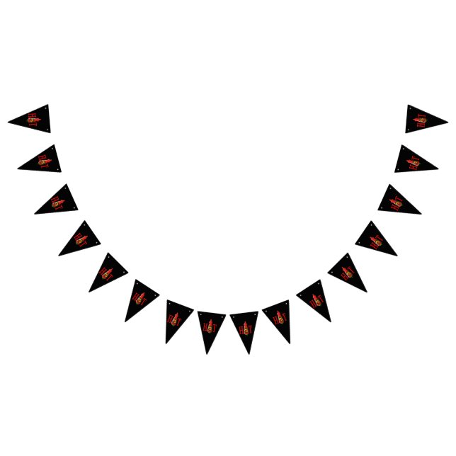 Hot sauce bottle bunting flags (All)
