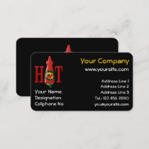 Hot Sauce Bottle Business Card