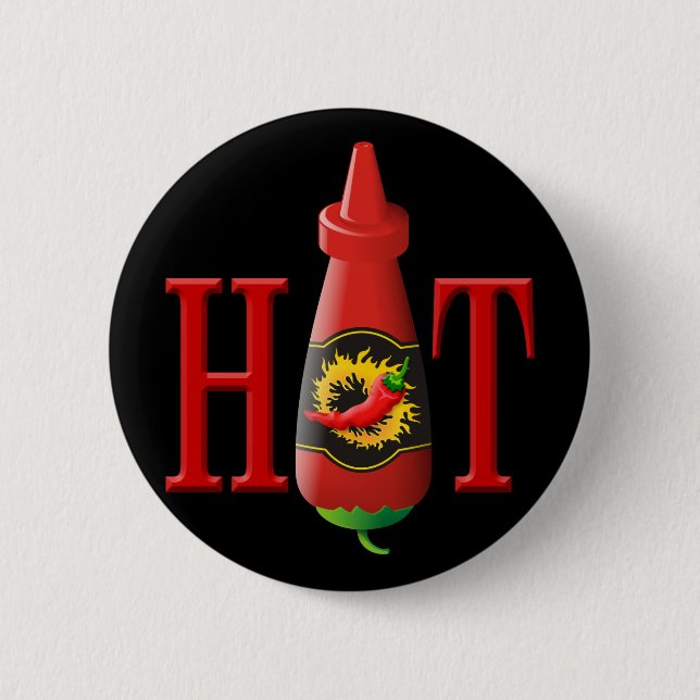 Hot Sauce Bottle Button (Front)