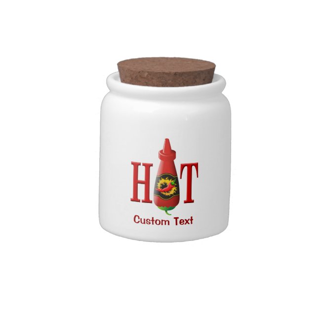 Hot Sauce Bottle Candy Jar (Left)