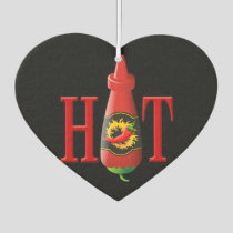 Hot sauce bottle car air freshener