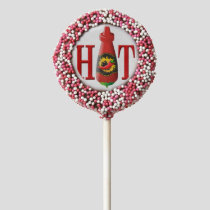 Hot Sauce Bottle Chocolate Covered Oreo Pop
