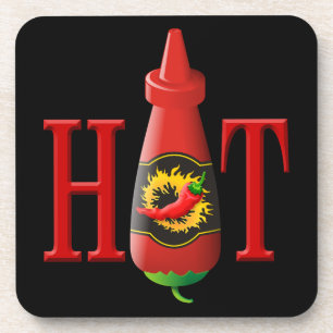 Hot Sauce Bottle Coaster