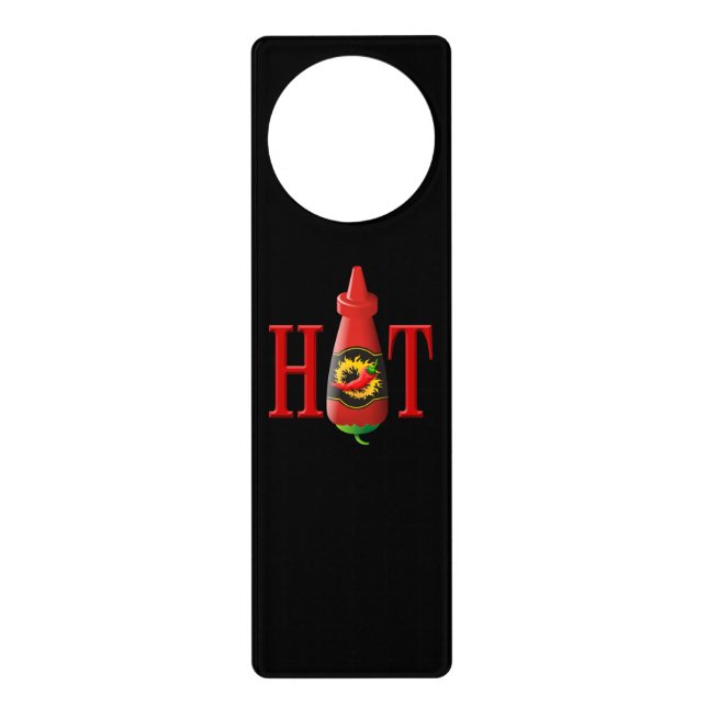 Hot sauce bottle door hanger (Front)