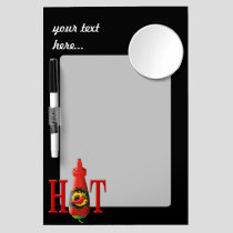 Hot Sauce Bottle Dry Erase Board With Mirror