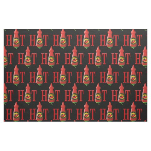Hot Sauce Bottle Fabric