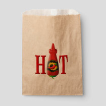 Hot sauce bottle favor bag