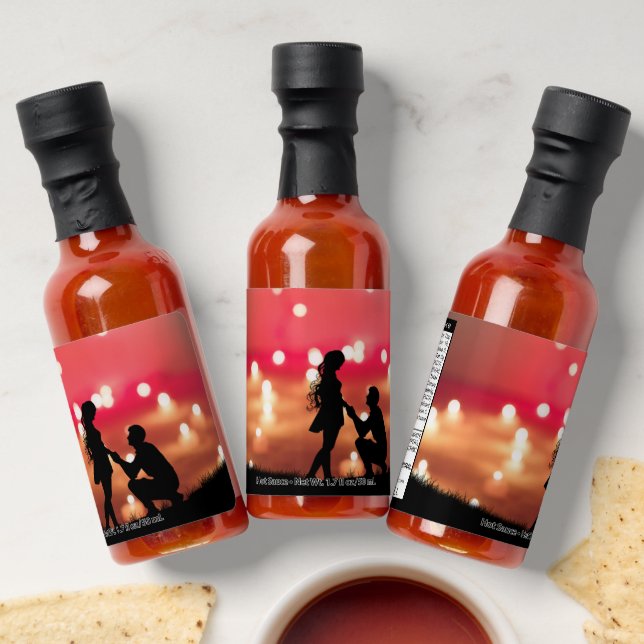Hot Sauce Bottle Favors (Laydown)