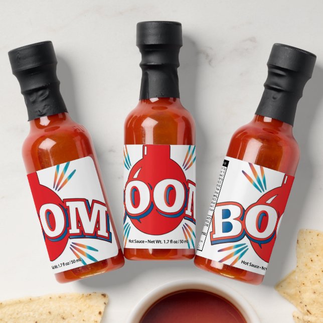 Hot Sauce Bottle Favors (Laydown)