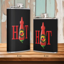 Hot sauce bottle flask
