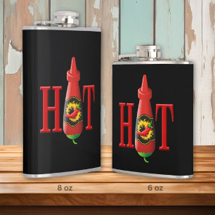 Hot sauce bottle flask
