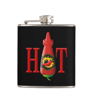 Hot sauce bottle flask