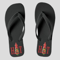 Hot sauce bottle flip flops