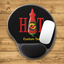 Hot Sauce Bottle Gel Mouse Pad