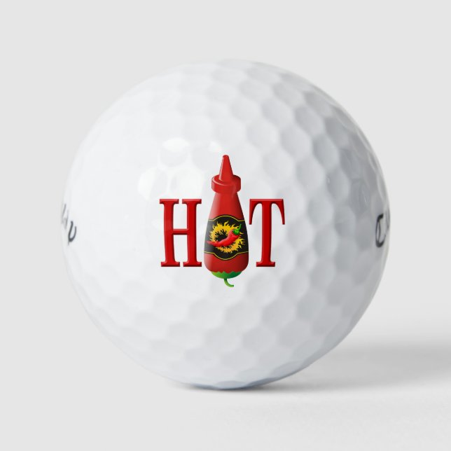 Hot Sauce Bottle Golf Balls (Front)