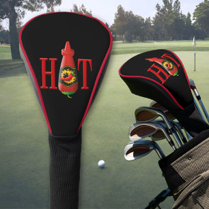 Hot sauce bottle golf head cover