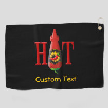 Hot Sauce Bottle Golf Towel