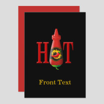 Hot sauce bottle invitation