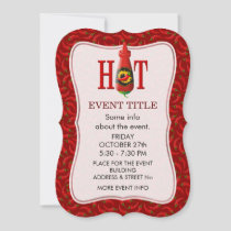 Hot sauce bottle invitation