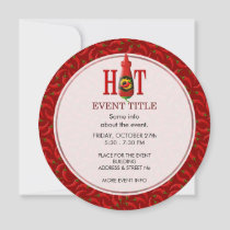 Hot sauce bottle invitation