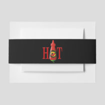 Hot Sauce Bottle Invitation Belly Band